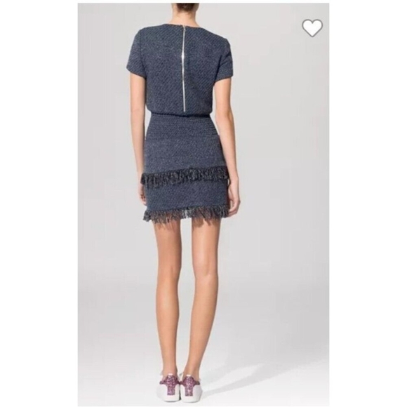 Maje Tweed Mini Rabata Dress Size: 1 - Picture 4 of 12